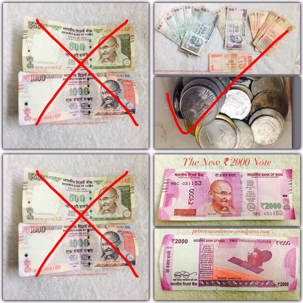 India’s Money Crisis (BYE ₹500 and ₹1000, Hello ₹2000) – Tips, Free Cash and E Cash